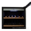 Full glass door dual zone wine cooler